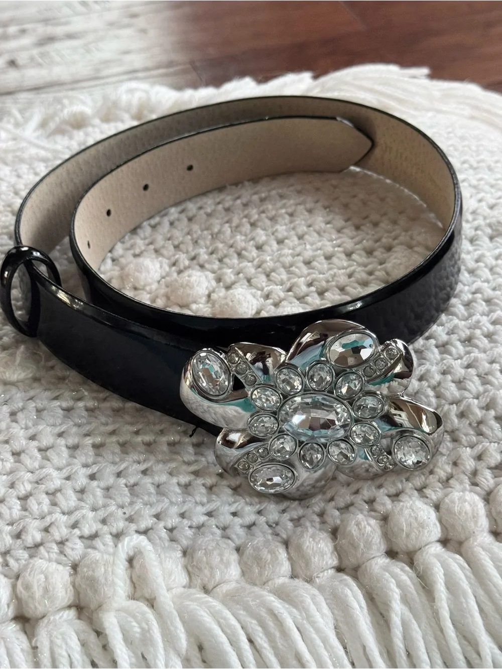 White House‎ Black Market Patent Leather Belt